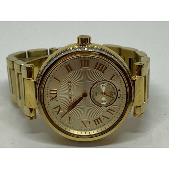 Michael Kors MK5867 Womens Gold Stainless Steel An main image 9